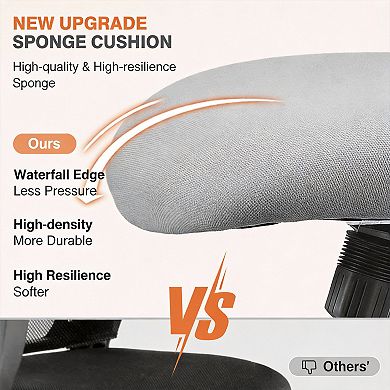 Ergonomic High-back Mesh Chair with Adjustable Headrest & Flip-up Armrests