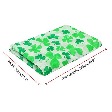 Women's Four-Leaf Voile Scarf, Lightweight Long Silky Head Wrap Bandanas Scarves