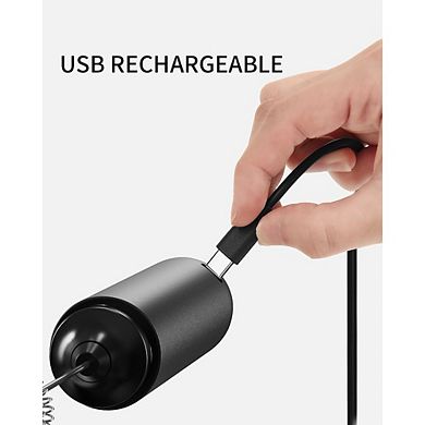 Rechargeable Handheld Milk Frother With Dual Coil Whisk