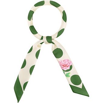 Polka Dots Square Scarf Neck Scarves Kerchief Neckerchief Headband for Women