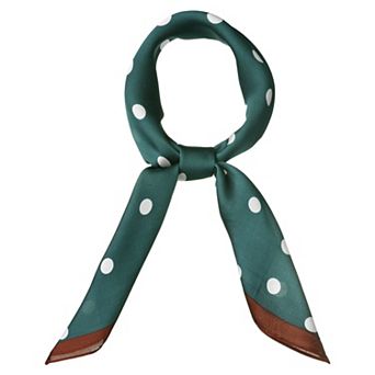 Polka Dots Square Scarf Neck Scarves Kerchief Neckerchief Headband for Women