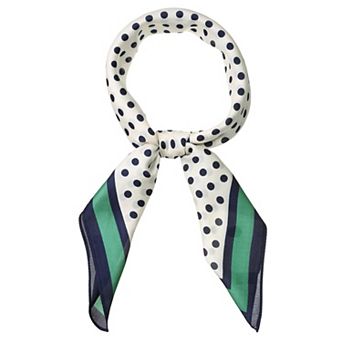 Polka Dots Square Scarf Neck Scarves Kerchief Neckerchief Headband for Women