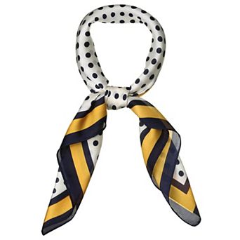 Polka Dots Square Scarf Neck Scarves Kerchief Neckerchief Headband for Women