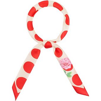 Polka Dots Square Scarf Neck Scarves Kerchief Neckerchief Headband for Women