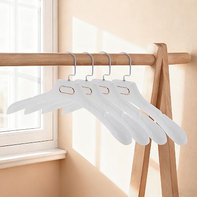 Lightweight Flat Hook Closet Hanger 4 Pcs