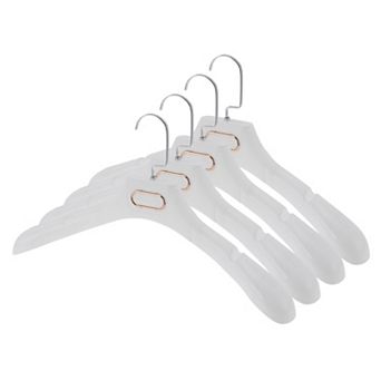 Lightweight Flat Hook Closet Hanger 4 pc