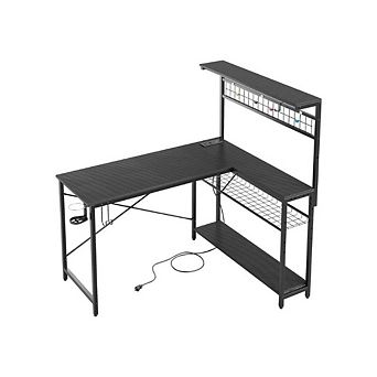 Study Desk With Top Shelf