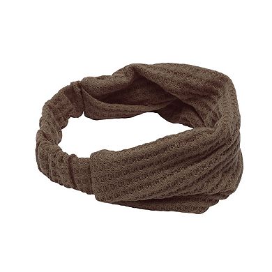 Wide Solid Textured Headband for Women 1 Pc