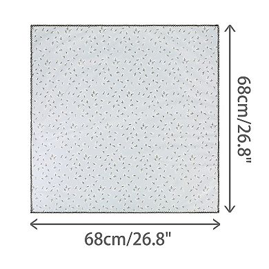 Women's Pattern Vintage Scarf, 26.7"x26.7" Square Elegant Neckerchief Scarves