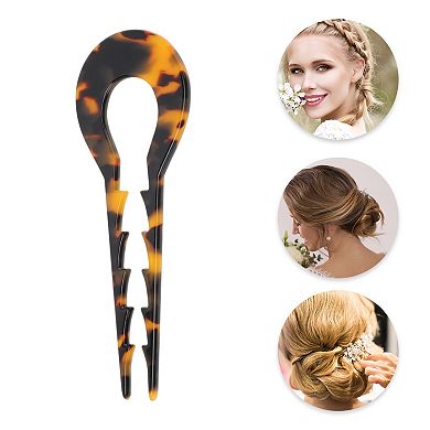 U-shaped Toothed Chignon Pin for Women 1 Pc