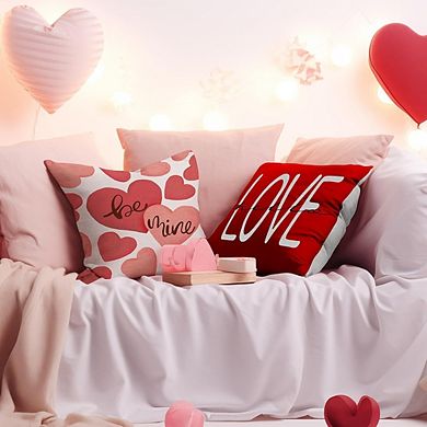 Valentine’s Day Pillow Covers 18x18 Set of 4 Hearts