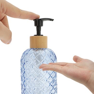 Durable Cylinder Argyle Soap Dispenser 1 Pc