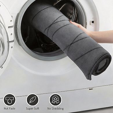 5-Piece Ultra Soft & Absorbent Memory Foam Bath Mats Set - Non-Slip, Machine Washable