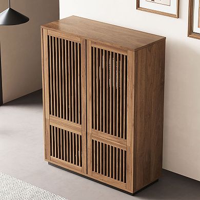 34.84" Storage Cabinet with 4 Grille Doors