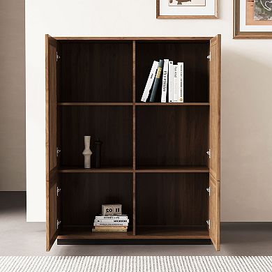 34.84" Storage Cabinet with 4 Grille Doors