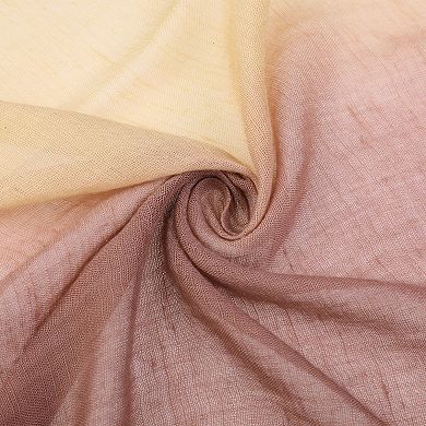 Women Gradient Color Ombre Cotton Linen Scarves Soft Neckerchief Wraps Shawl