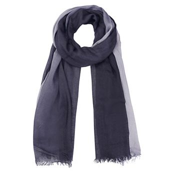 Women Gradient Color Ombre Cotton Linen Scarves Soft Neckerchief Wraps Shawl