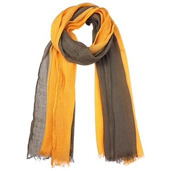 Women Gradient Color Ombre Cotton Linen Scarves Soft Neckerchief Wraps Shawl