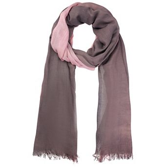 Women Gradient Color Ombre Cotton Linen Scarves Soft Neckerchief Wraps Shawl