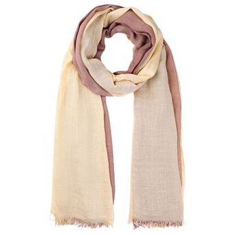 Women Gradient Color Ombre Cotton Linen Scarves Soft Neckerchief Wraps Shawl