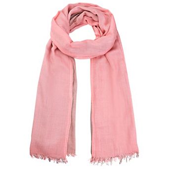 Women Gradient Color Ombre Cotton Linen Scarves Soft Neckerchief Wraps Shawl