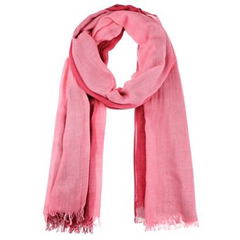 Women Gradient Color Ombre Cotton Linen Scarves Soft Neckerchief Wraps Shawl