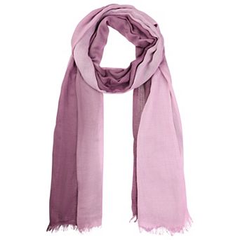 Women Gradient Color Ombre Cotton Linen Scarves Soft Neckerchief Wraps Shawl
