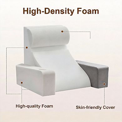 Adult Reading Pillow with Arms for Bed, Sofa, or Floor - Versatile, Ergonomic, Portable