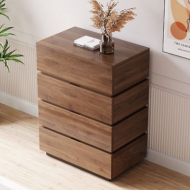 21.65" Modern 4-Drawer Tall Dresser