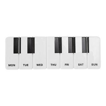 7 Grid Piano Keys Pill Case 1 pc