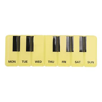 7 Grid Piano Keys Pill Case 1 pc