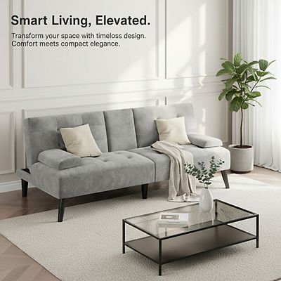 AKSZRI Sofa Bed - Foldable Reclining Sleeper with Removable