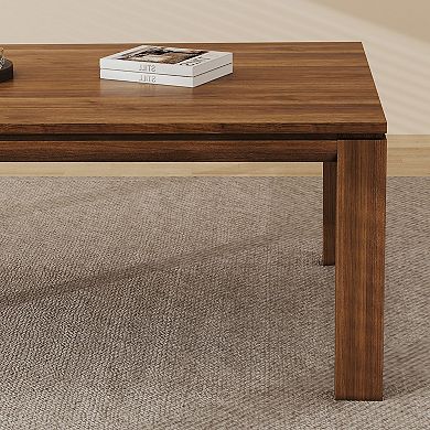 62.99" Large Farmhouse Kitchen Table Seats 68 People, Gray Finish