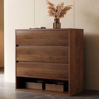 29.52" Modern 2-Drawer Nightstand
