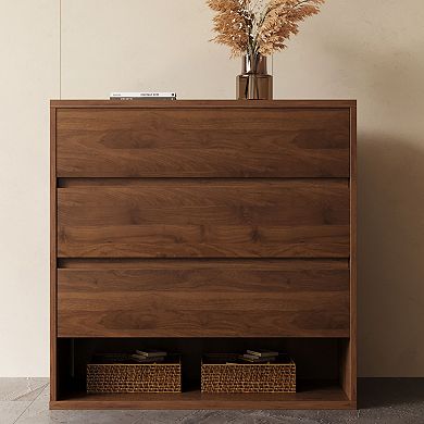 29.52" Modern 2-Drawer Nightstand