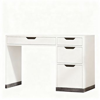 48-inch four-drawer computer desk; modern style desk, space-saving and durable