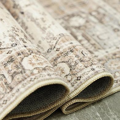 4x6 Non-Slip Area Rug, Washable Lightweight Carpet for Entryway and Home