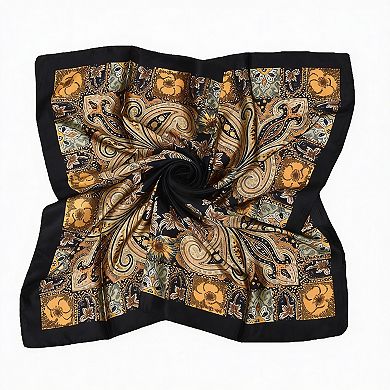 4 Pack Women's Silk-Like Polyester Scarves, 35x35" Multifunctional, One Size