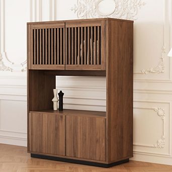 33.46-Inch Mid Century Modern Buffet Cabinet Sideboard