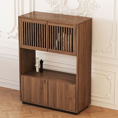 33.46-Inch Mid Century Modern Buffet Cabinet Sideboard