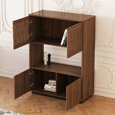 33.46-Inch Mid Century Modern Buffet Cabinet Sideboard