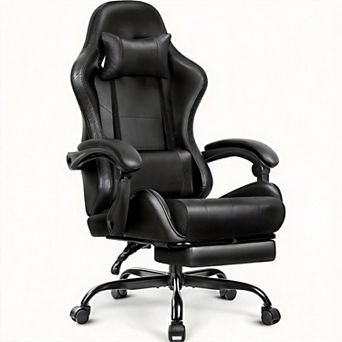 Ergonomic High-Back Gaming Chair with Reclining & Adjustable Features