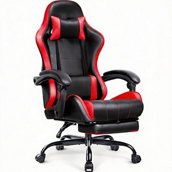 Ergonomic High-Back Gaming Chair with Reclining & Adjustable Features