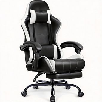 Ergonomic High-Back Gaming Chair with Reclining & Adjustable Features