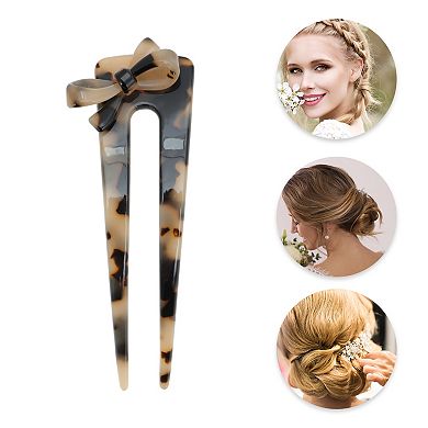 Bow Chignon Pin for Women 1 Pc