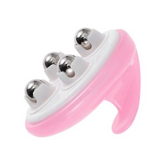 Portable Roller Massager Rabbit Manual Massager Tools 3.66"x3.23" Pink 1 pc