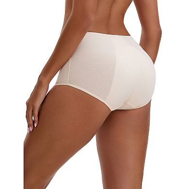 2 Packs Women's Leak Proof Briefs High Waist Elastic Waistband Full Coverage Tummy Control Underwear