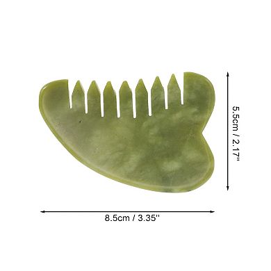 Heart Shape Head Massage Comb in Dark Green Color for Relaxation and Stress 1Pc