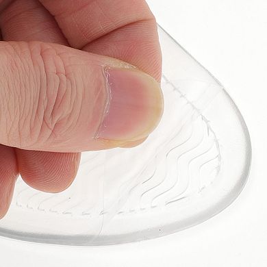 2 Pairs Soft Heart Pattern Forefoot Insole Pads for Comfortable Foot Support