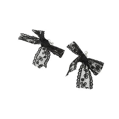 Lace Bow Shoelace Charms 1 Pair